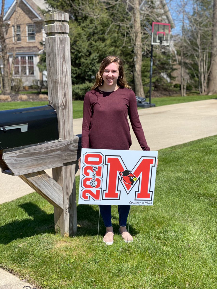 Thank you Mentor PTA for our yard sign honoring our senior!  We love it! <a href="/MentorHigh/">Mentor High School</a> @mentorclassof2020 <a href="/MentorMemorial/">Ericka Blackburn</a>
