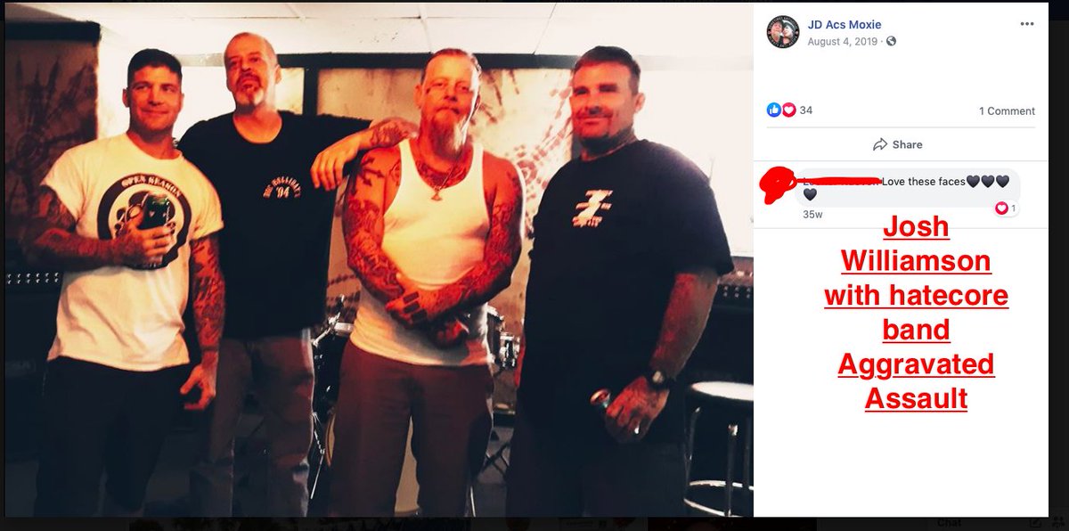 Josh is also the current drummer of two ASC affiliated hatecore bands, Aggravated Assault and Combat 88. Please also note that 88 is typical fascist alphanumeric code for "HH" or "Heil Hitler" 4/