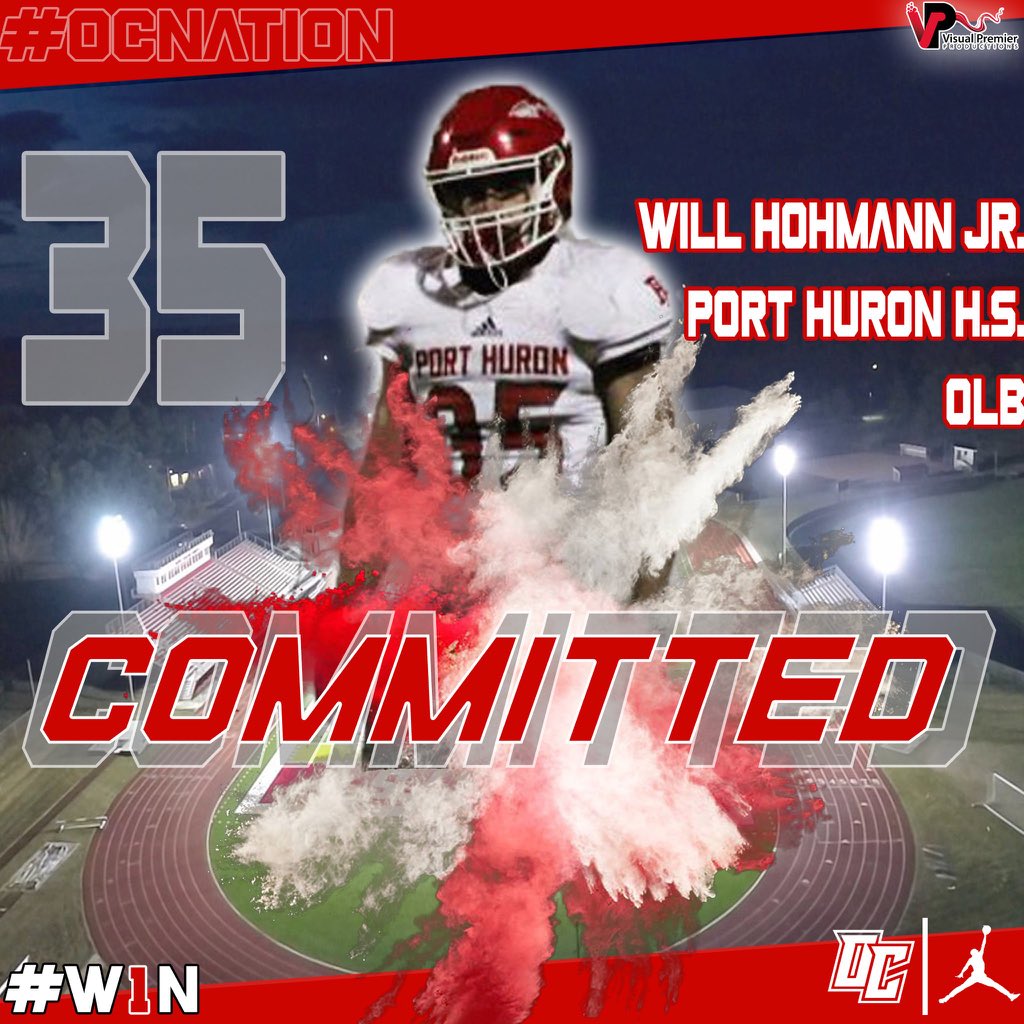 HohmannJr's tweet photo. I’m beyond blessed to finally say Im committed to Olivet College🤩🔴⚪️ Thank you @CoachMoose2 ‼️‼️ #W1N https://t.co/4Mu7ICrnOt