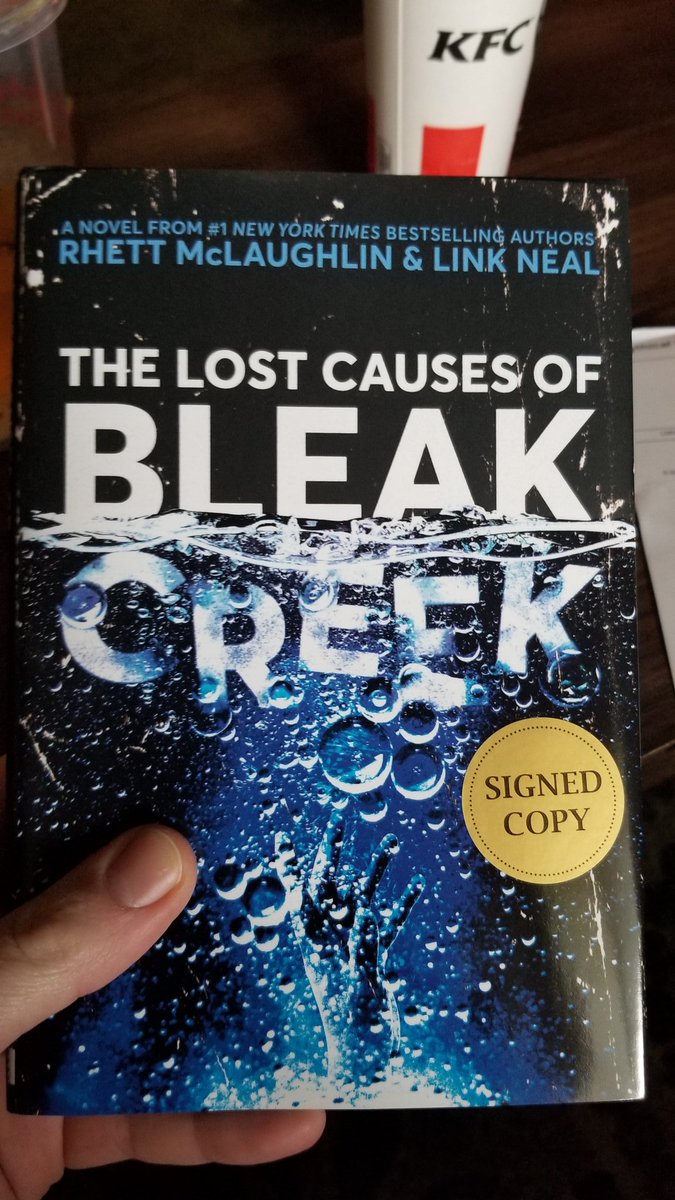Yessssssss! Finally got it! Babe got me this awesome read for my birthday..once I finish my KFC wouldnt want to get grease on the pages! <a href="/Mythical/">Rhett & Link</a> <a href="/rhettmc/">Rhett McLaughlin</a> <a href="/LinkNeal/">Link Neal</a>