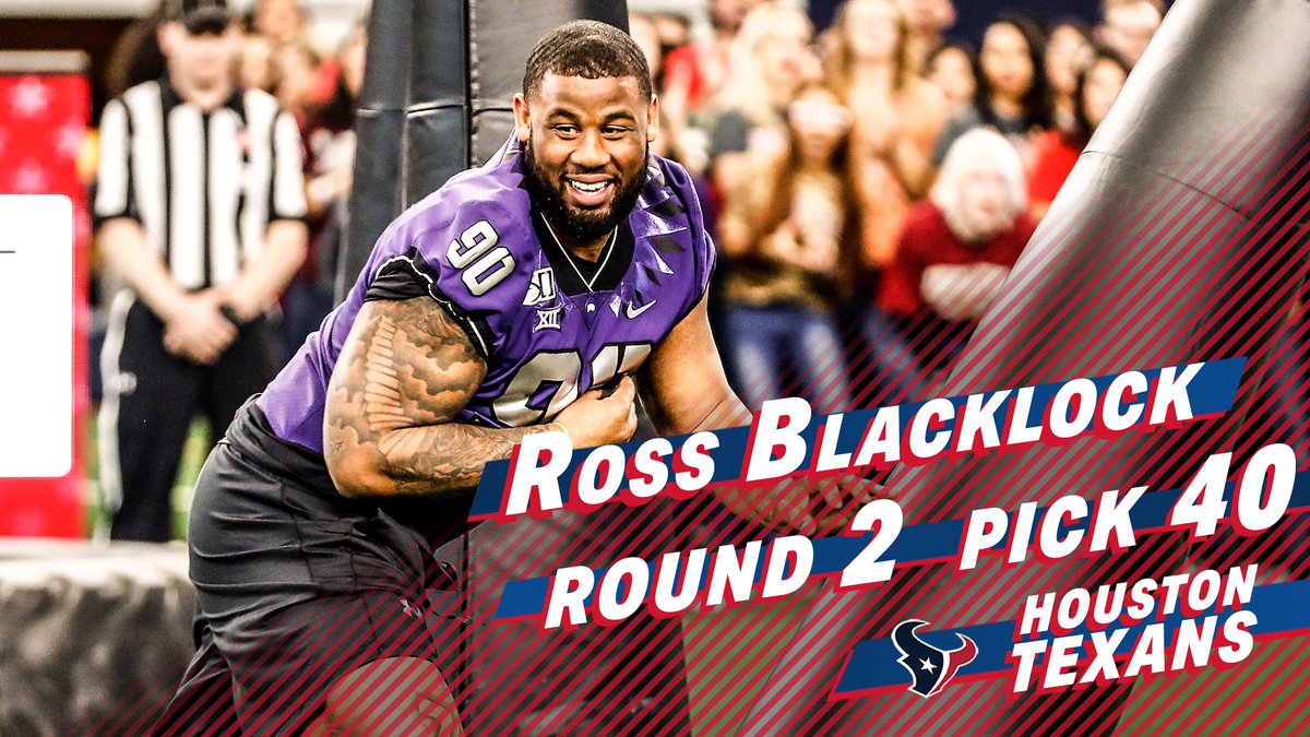 AllStar FB Challenge (@allstarfball) on Twitter photo Congrats to former <a href="/StateFarm/">State Farm</a> All-Star Football Challenge participant <a href="/1krozayy/">Ross Blacklock</a> on being selected No. 4β£0β£ overall by the <a href="/HoustonTexans/">Houston Texans</a> in the 2020 #NFLDraft! Congrats to former <a href="/StateFarm/">State Farm</a> All-Star Football Challenge participant <a href="/1krozayy/">Ross Blacklock</a> on being selected No. 4β£0β£ overall by the <a href="/HoustonTexans/">Houston Texans</a> in the 2020 #NFLDraft!