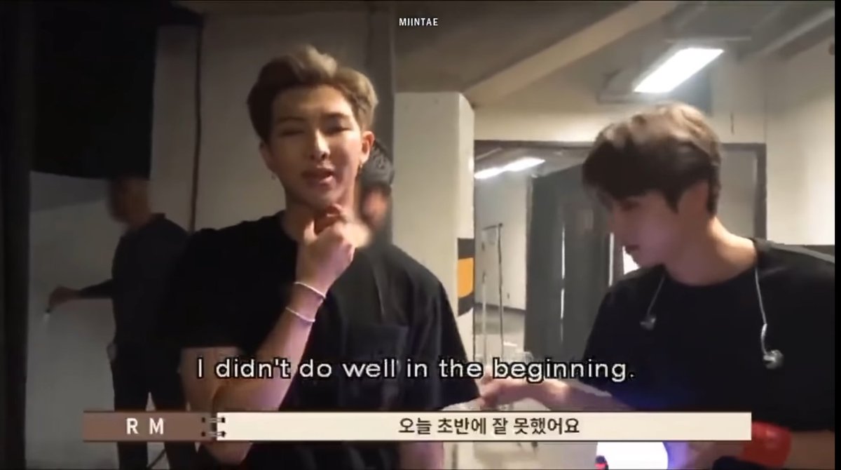 when namjoon came down off the stage and looked unhappy because he thought he didn& #39;t do well, jin started chanting "RM DID WELL, RM DID WELL", im telling you, he& #39;s the most suppostive friend ever