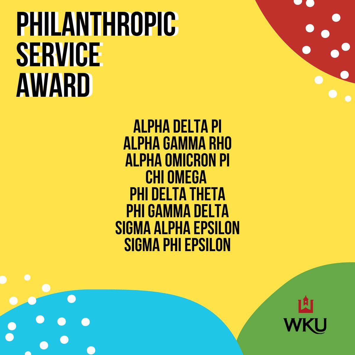 Philanthropic Service Award: