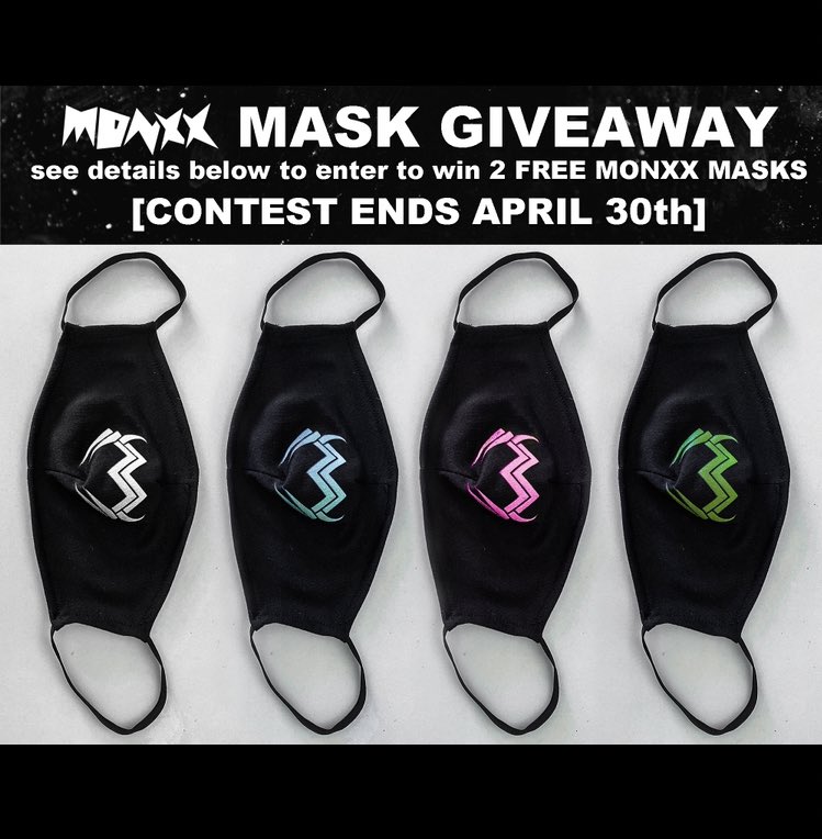 monxxbeats's tweet photo. MONXX MASK GIVE AWAY!!! 😷😷

Simply retweet this tweet and tag a friend in the comments for a chance to win two masks of your choice!!! Winner announced on April 30th, good luck ❤️❤️❤️❤️ https://t.co/NwNJyupbJR