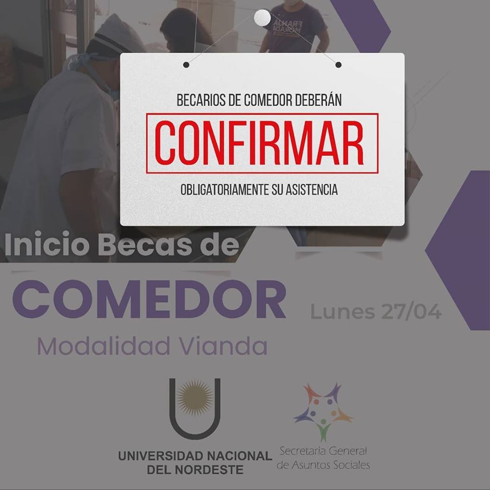 📣🗣BECARIOS DE COMEDOR ❗️

A fin de optimizar el funcionamiento de los comedores universitarios solicitamos confirmen a qué comedor asistirán y en caso de no poder hacerlo informen debidamente completando el siguiente formulario ⬇️

forms.gle/e3cry7Jxq82cat…