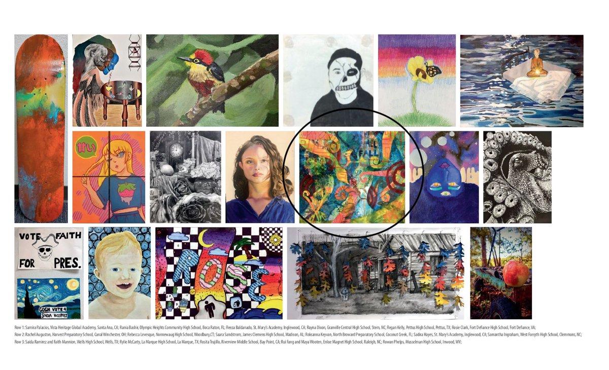 NBPS feature in the National Art Education Association <a href="/naea/">NAEA</a> newsletter! Summary of our NAHS on pg. 64 - and four student artworks! <a href="/Weiss14Shelley/">Shelley Weiss</a> <a href="/NBFineArts/">NB Fine Arts</a> <a href="/NBCAO/">NB Prep College Advising Office</a> 
1. Alexander Grindle-Boettcher (12th)
2. Ana Montes (11th)
3. Gaolexin Jiang (11th)
4. Roksanna Keyvan (10th)