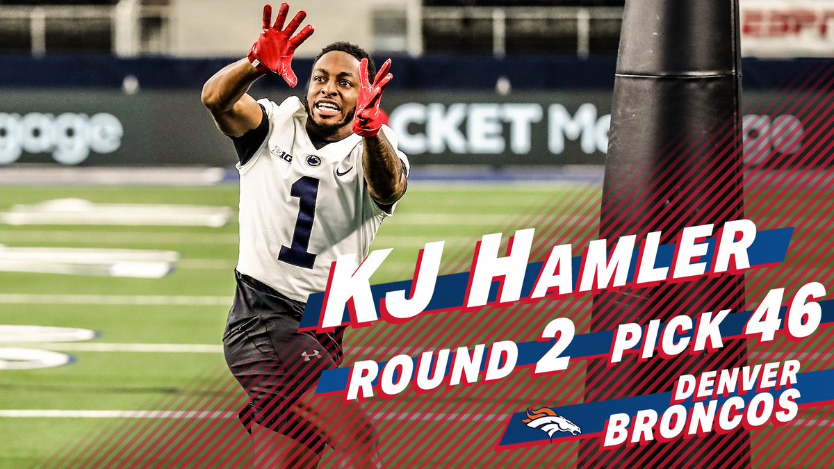 AllStar FB Challenge (@allstarfball) on Twitter photo Congrats to former <a href="/StateFarm/">State Farm</a> All-Star Football Challenge participant <a href="/Kj_hamler/">KJ HAMLER</a> on being selected No. 4β£6β£ overall by the <a href="/Broncos/">Denver Broncos</a> in the 2020 #NFLDraft! Congrats to former <a href="/StateFarm/">State Farm</a> All-Star Football Challenge participant <a href="/Kj_hamler/">KJ HAMLER</a> on being selected No. 4β£6β£ overall by the <a href="/Broncos/">Denver Broncos</a> in the 2020 #NFLDraft!