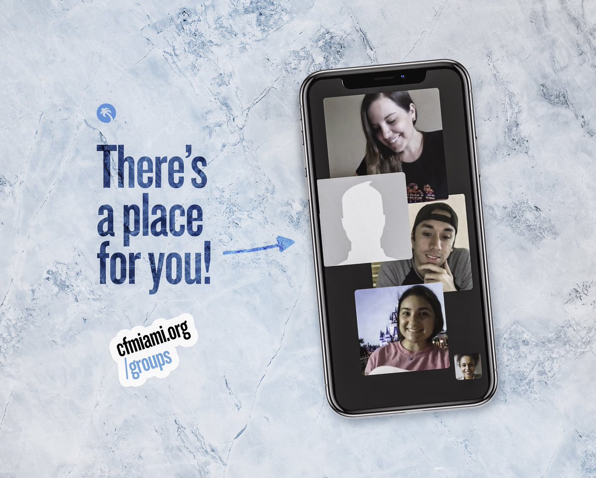 CFMiami's tweet photo. Commnity… 🤔 Turns out we’re just missing u! God made us to be in community, which is why we have Small Groups. Now, more than ever, we need one another, even if through an online platform. Learn more on this #Groupconnect weekend! https://t.co/N0anLjTjXj