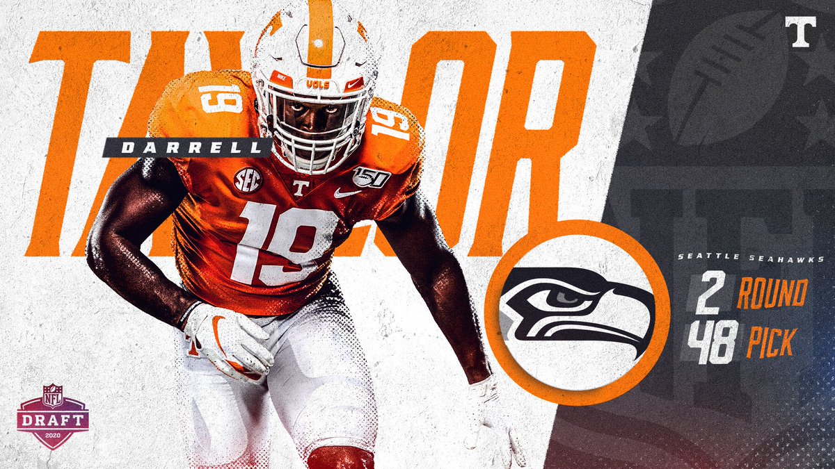 Ready to give his ALL for the <a href="/Seahawks/">xz* - Seattle Seahawks</a>!🤝

<a href="/darrelltaylorst/">DT</a> will be Reppin’ #RockyTop in Seattle!

#NFLDraft // #PoweredByTheT