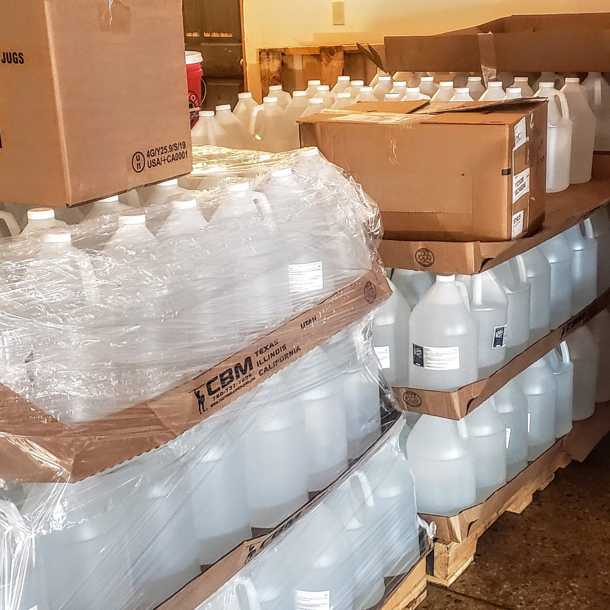 TroyDowningMT's tweet photo. Sanitizer heading to Malmstrom Air Force Base on Monday.

#COVID19MT #Sanitizer #FrontLines #MadeInMontana #MontanaStrong #USAF #Malmstrom #WildRye https://t.co/vRaTnzDanE