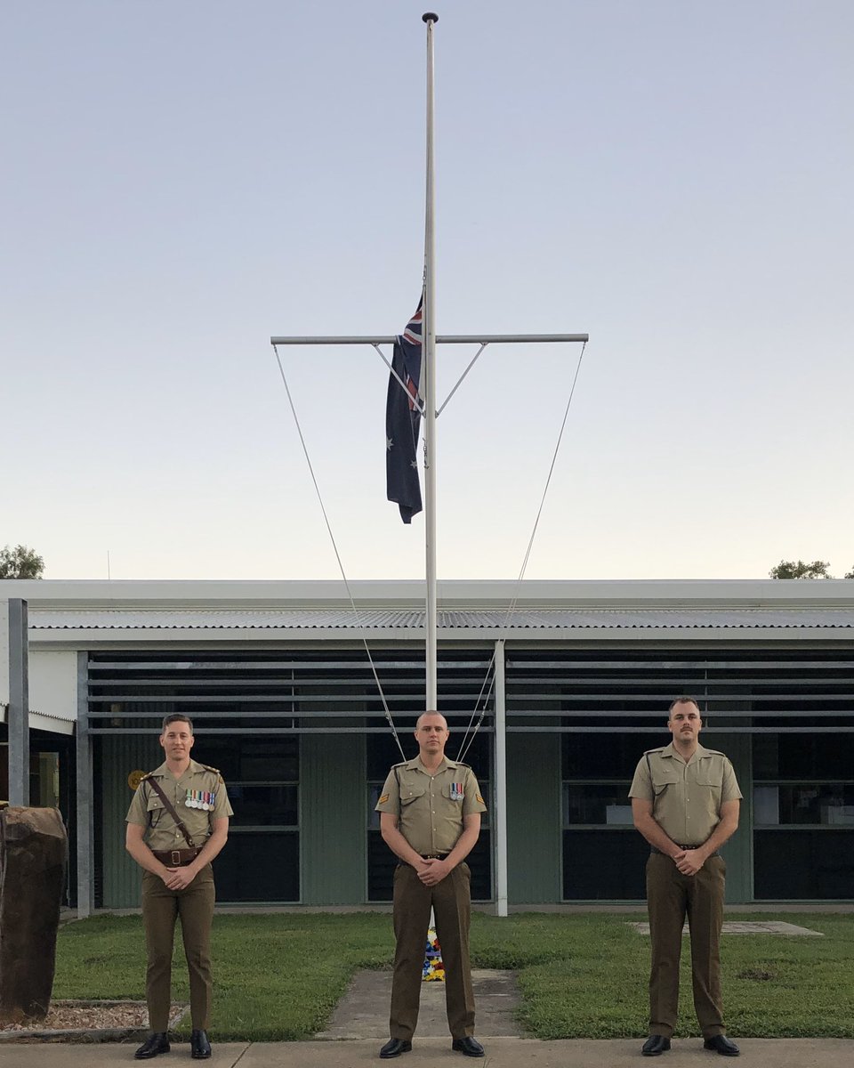 ToddLempa's tweet photo. No infection will steal the first ANZAC day with my soldiers. Although we may not be able to celebrate in the traditional way, we have been blessed with more time to spend in reflection. Lest we forget. https://t.co/5d35wp8fsY