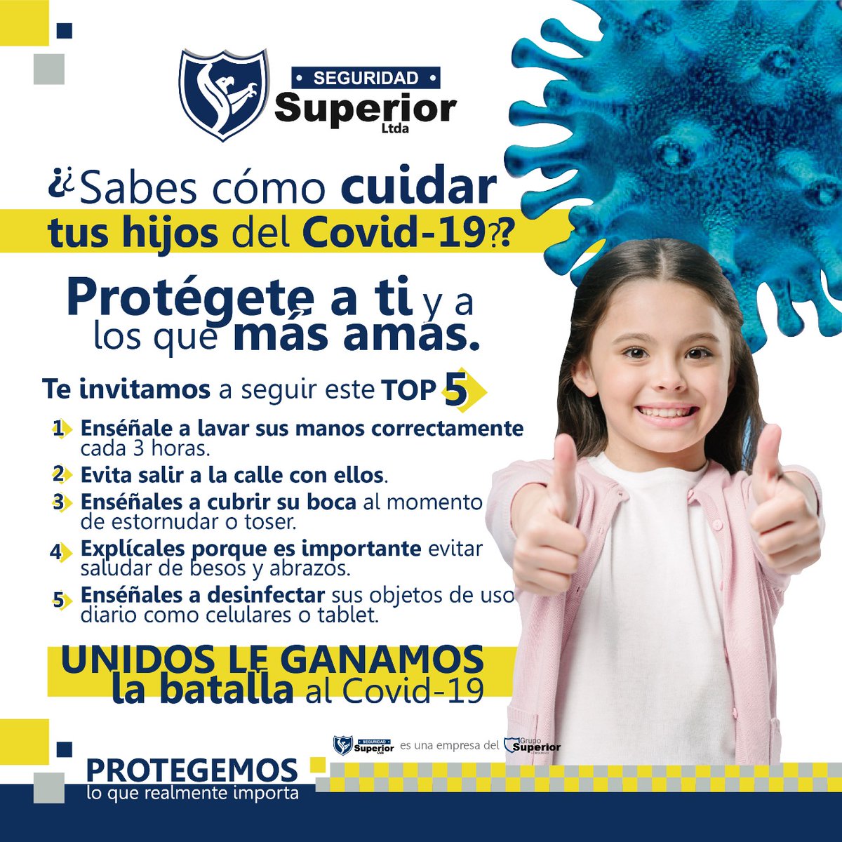 ¿Sabes cómo cuidar a tus hijos del Covid-19?