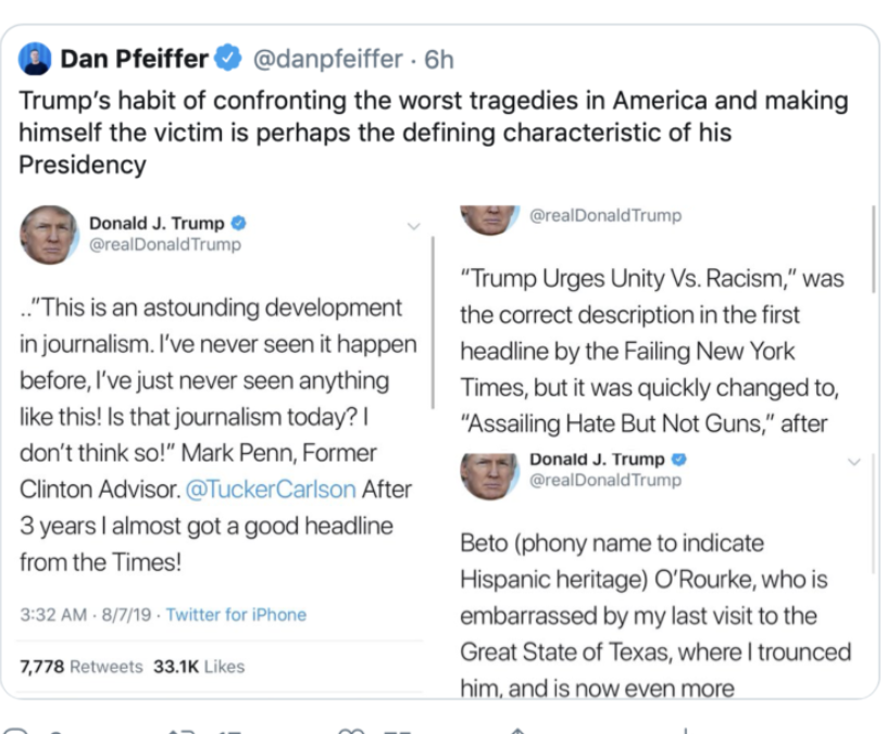 People who hold a hierarchal view don't think that equality (democracy) is possible, so when someone tries to climb up and join them at the top, they feel threatened.If you've noticed that members of the GOP often act like they're victims, that's why. 3/