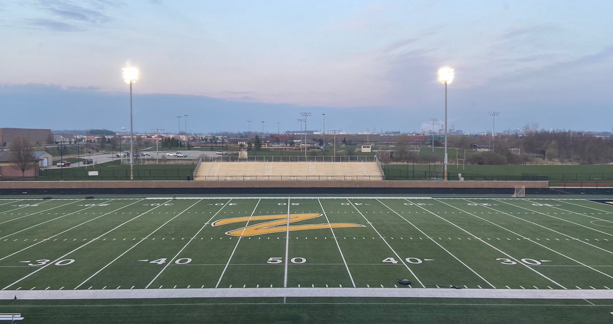 chixsports's tweet photo. Friday Night Lights at Zeeland Stadium for the ZE 2020 graduating class! #BeALight #OKConference https://t.co/CQ4B6DeGd1