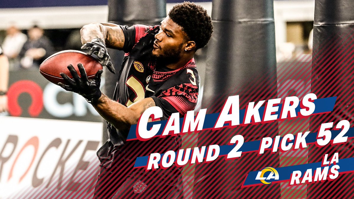 AllStar FB Challenge (@allstarfball) on Twitter photo Congrats to former <a href="/StateFarm/">State Farm</a> All-Star Football Challenge participant <a href="/thereal_cam3/">Cam akers</a> on being selected No. 5β£2β£ overall by the <a href="/RamsNFL/">Los Angeles Rams</a> in the 2020 #NFLDraft! Congrats to former <a href="/StateFarm/">State Farm</a> All-Star Football Challenge participant <a href="/thereal_cam3/">Cam akers</a> on being selected No. 5β£2β£ overall by the <a href="/RamsNFL/">Los Angeles Rams</a> in the 2020 #NFLDraft!