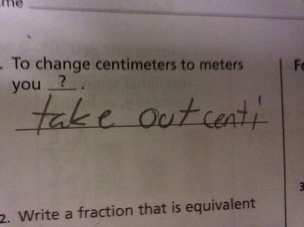 Supernatural characters as incorrect test answers: a thread