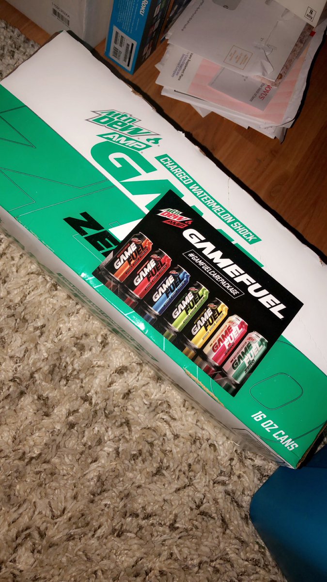 #GAMEFUELCarePackage came in 😂