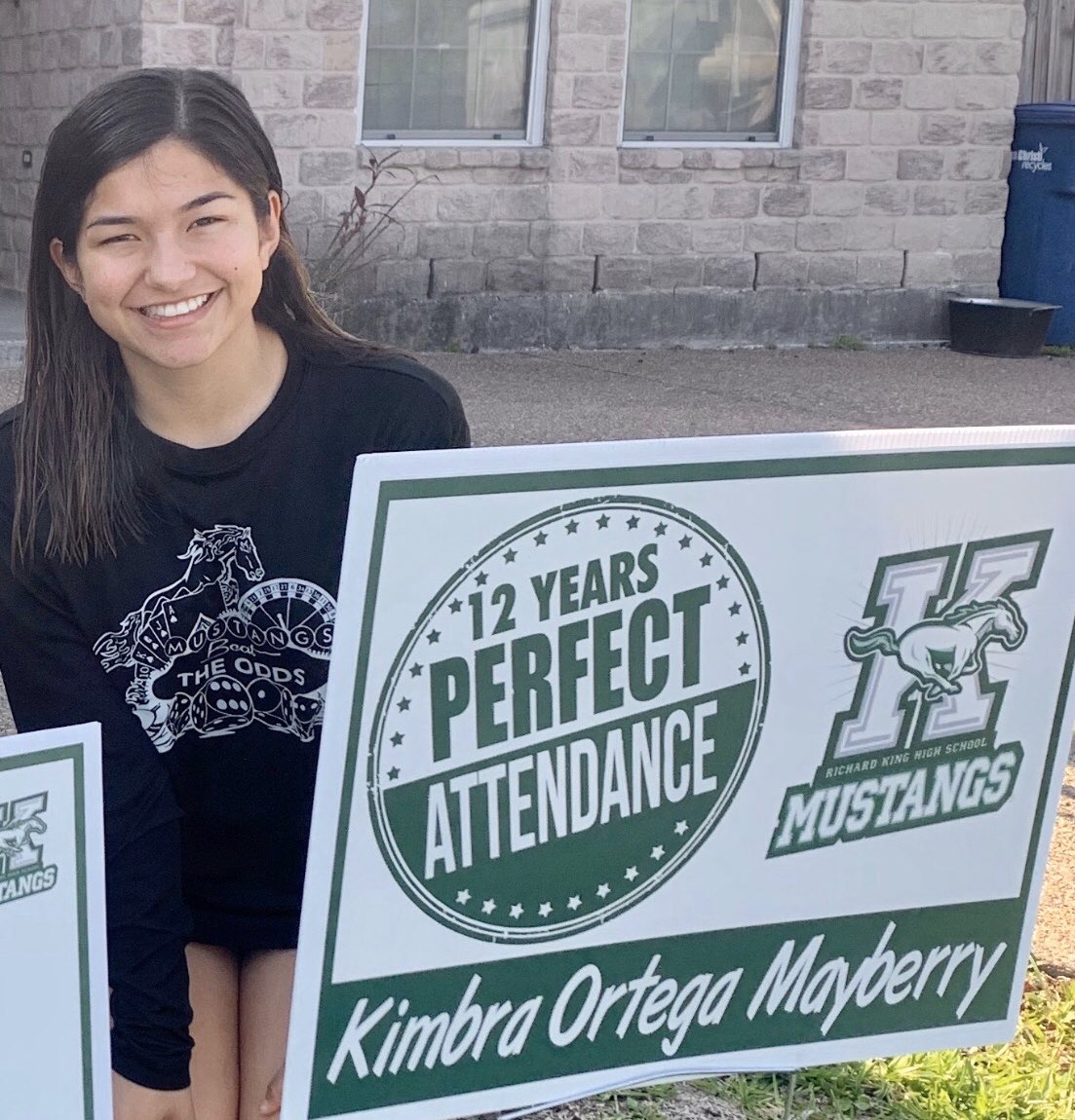 Special shout out to @kimbraaaaaa for achieving #PerfectAttendance all through her 12 years of school 🏆🎉💚we’re so proud of you! #StudentLeadership #NSLW2020 #MustangPride #CCISDproud @RKHSKingTeam @mustang4025 @aprilmayberry8 @TASC_StuCo