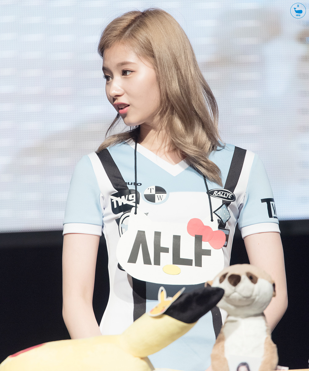 Sana& #39;s glass-breaking jawline- a long, too hot to handle thread.