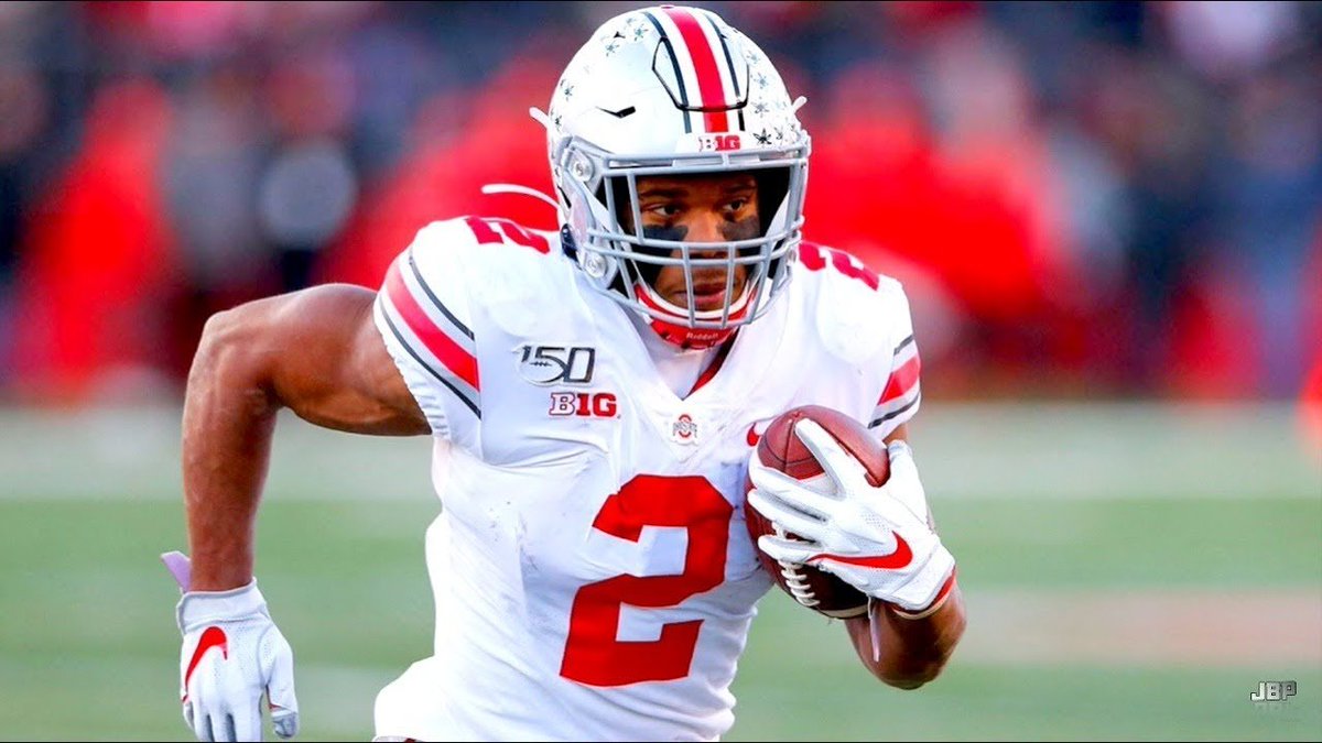 RavensESP's tweet photo. Con el #Pick50 del #NFLDraftESP los Ravens seleccionan a JK Dobbins, RB de Ohio St. #RavensFlock https://t.co/pWUGULbzZj