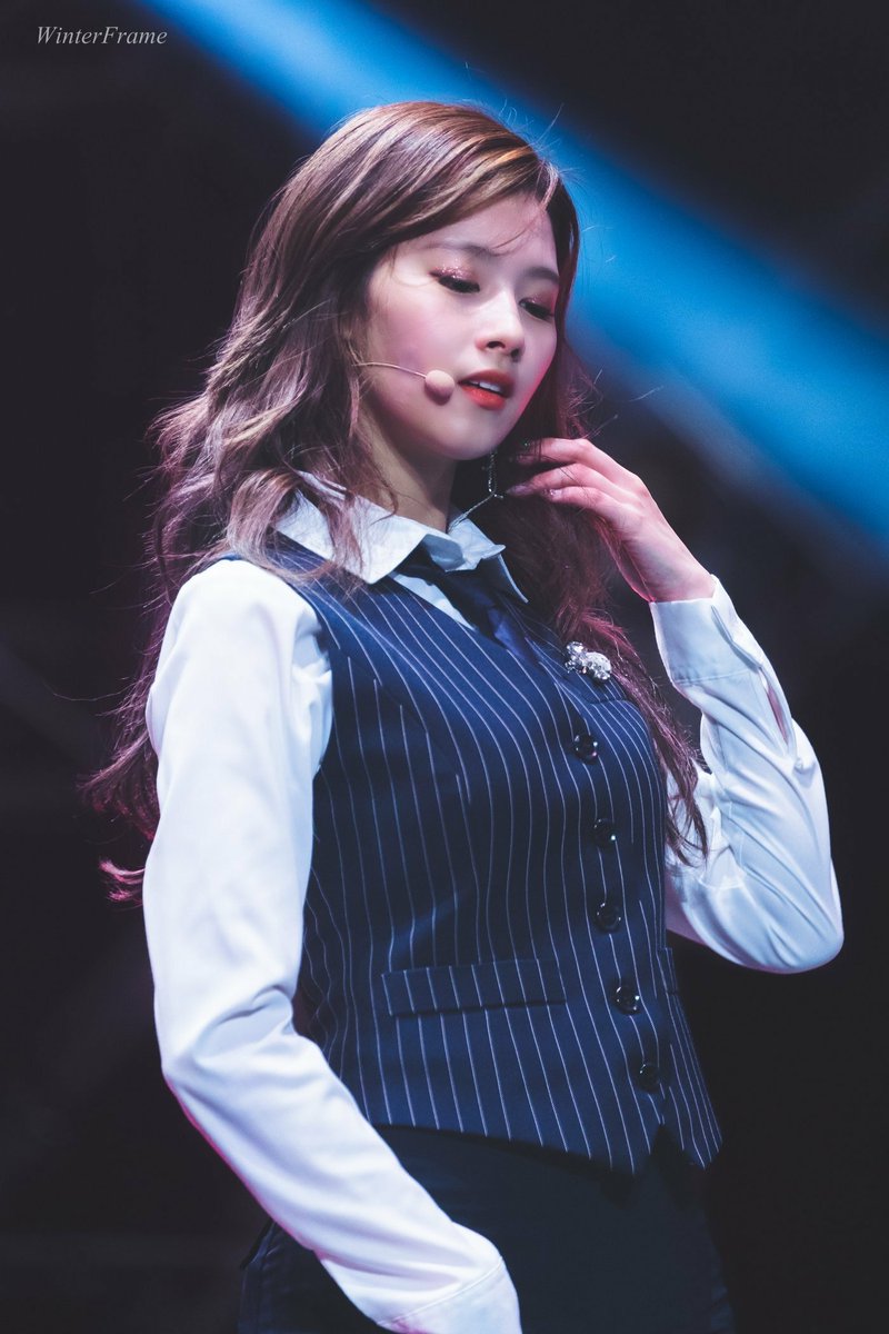 Sana's glass-breaking jawline- a long, too hot to handle thread.