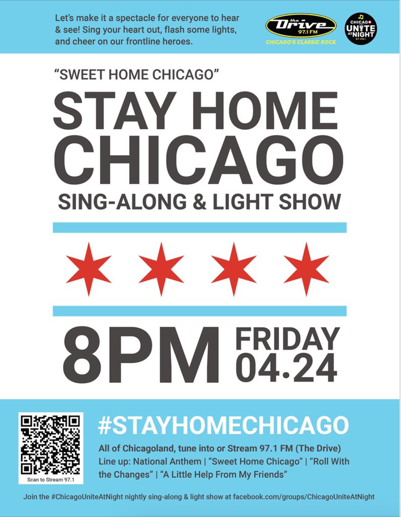You know what they say — when you get tired of saying it, sing it! #StayHomeChicago #StayHomeSaveLives