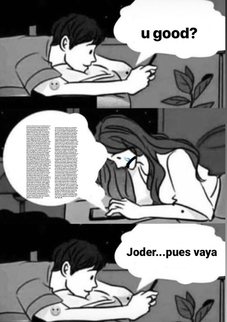 y por estas cosas ya no cuento mis problemas jaja