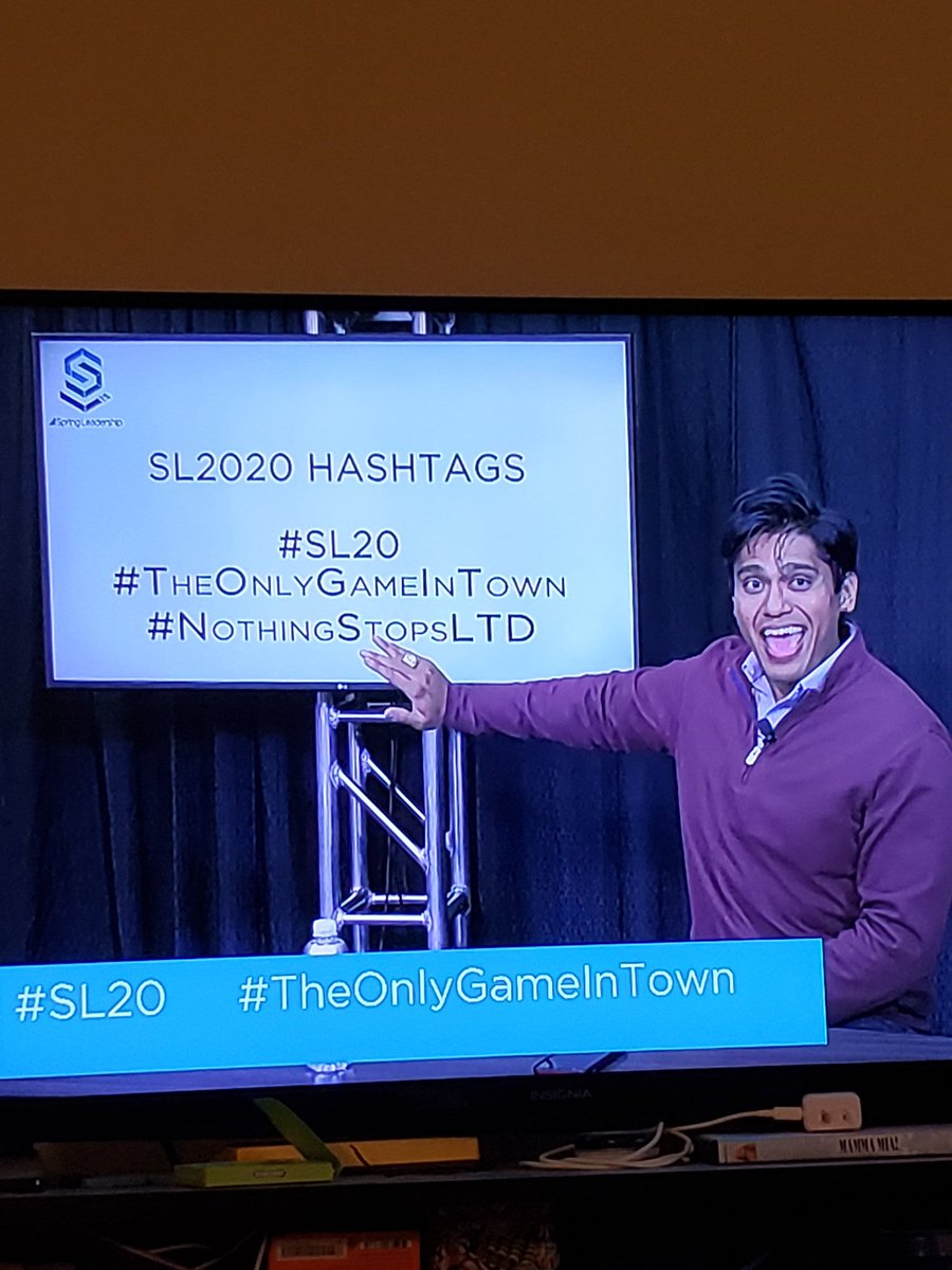 MissKFoy's tweet photo. Excited for the first ever Live Stream Function! I'm excited to hear from all the Leaders in The Business! Especially, with Mark Nathan as our Host! So, we'll start with this great picture I got of Mark with our hashtags. #SL2020 #TheOnlyGameInTown #NothingStopsLTD https://t.co/NpFGvT83oZ