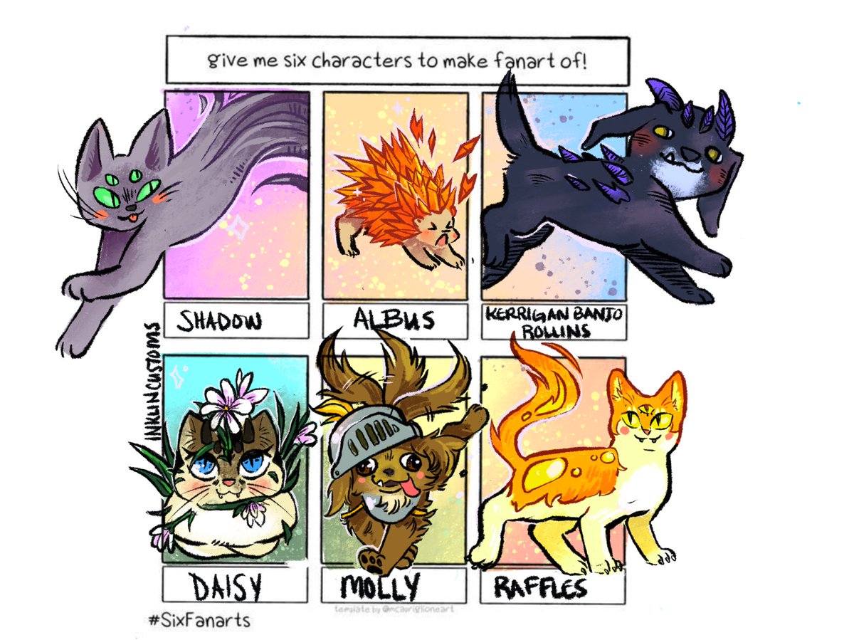 InklinCustoms's tweet photo. #FanArtFriday
We made some people’s pets into #MagicCompanion
David(patreon)
@legallybryan
@Tomdon0783
@PKP_Magic
@FrenchThwarter
@OdwardFrenry
There were too many cute animals, so I had to added more.
💖Hope everyone likes them!💖 https://t.co/m502DmxzaR