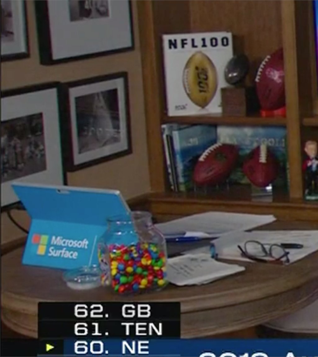Roger Goodell has put quite the dent in his jar of M&Ms. #NFLDraft  