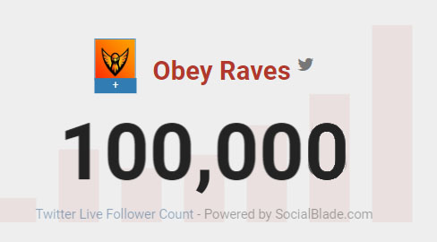 Ravers's tweet image. Thanks for 100,000 Followers on Twitter! 🧡