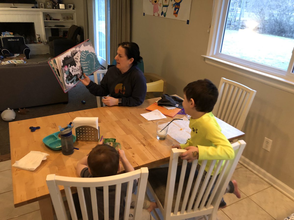 storymamas's tweet photo. Happy #worldbookday We love some quarantine quiet time when our kids pick up a book to read! #readingthepictures #raisingreaders #storykids #storymamasbookaday https://t.co/k0pKM8krPa