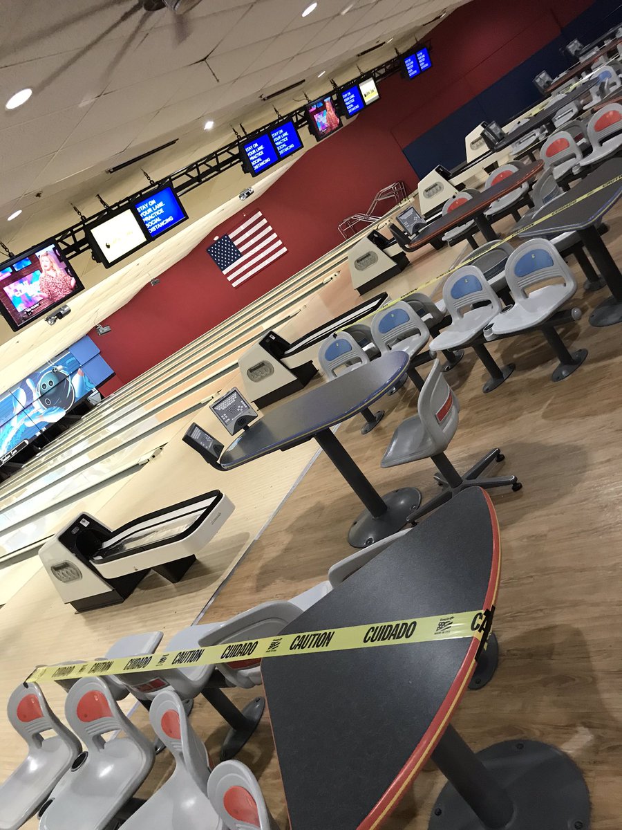 The owners said they know their 25 employees need to support their families. They are also taking extreme measures to space people out, using every other lane, and disinfecting every bowling ball and shoes between users.