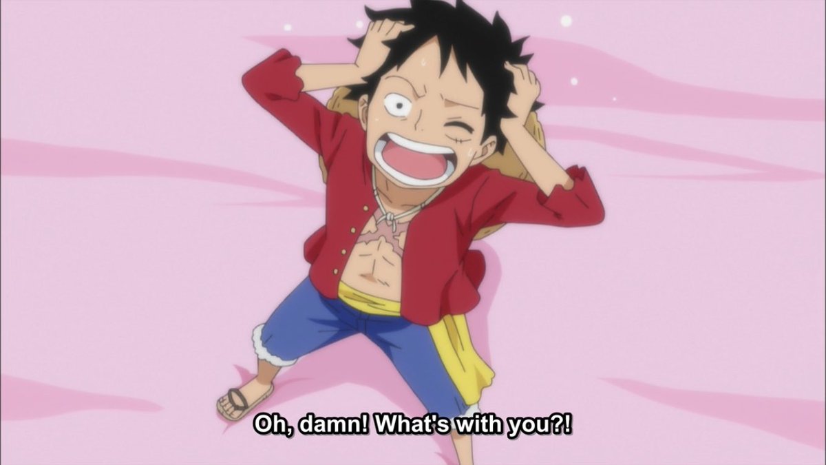 LUFFY WAS JUST TRYING TO FIND SOME FOOD SKDNDND