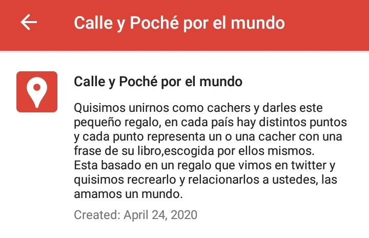 littlecatitaa's tweet image. Hola @calleypocheoffi reuní a 114 cachers para darles esta sorpresa es un mapa con 114 lugares, en cada uno de ellos encontraran un cacher y una frase de su libro, sí, si es contigo, espero que lo vean, las amamos mucho ♥️ les dejo el link del mapa goo.gl/maps/RXwwC9iKz…