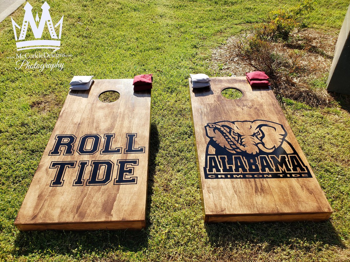 McCorkleDesigns's tweet photo. #Alabama #crimsontide
#company #cornhole #boards #corntoss #college #custom #cornholeboards #corntoss #beanbag #football #nfl #lawngame #outdoor #lawn #game #custom #design #designed #recreation #recroom #aca #boardgames @mccorkledesigns #mccorkledesigns https://t.co/elcyKlEZPR