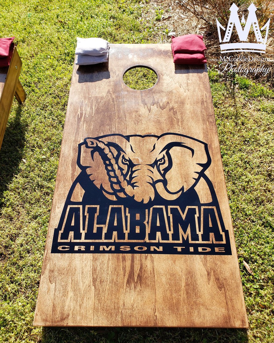 McCorkleDesigns's tweet photo. #Alabama #crimsontide
#company #cornhole #boards #corntoss #college #custom #cornholeboards #corntoss #beanbag #football #nfl #lawngame #outdoor #lawn #game #custom #design #designed #recreation #recroom #aca #boardgames @mccorkledesigns #mccorkledesigns https://t.co/elcyKlEZPR