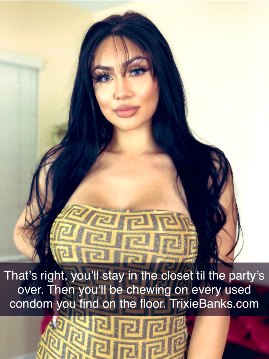 Trixie Banks on X: Are you adding my CumEatingCaptions SissyCaptions  CuckoldCaptions ChastityCaptions to your “loser porn” collection?  t.coNIQWtWpNYX  X