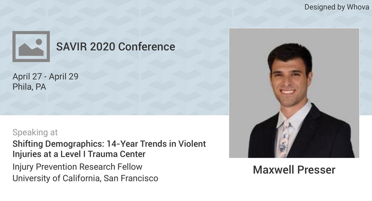 Please tune in to the virtual <a href="/savir_org/">SAVIR</a> conference to hear our research fellow Maxwell Presser present his findings on changing trends in violent injury at our HVIP.