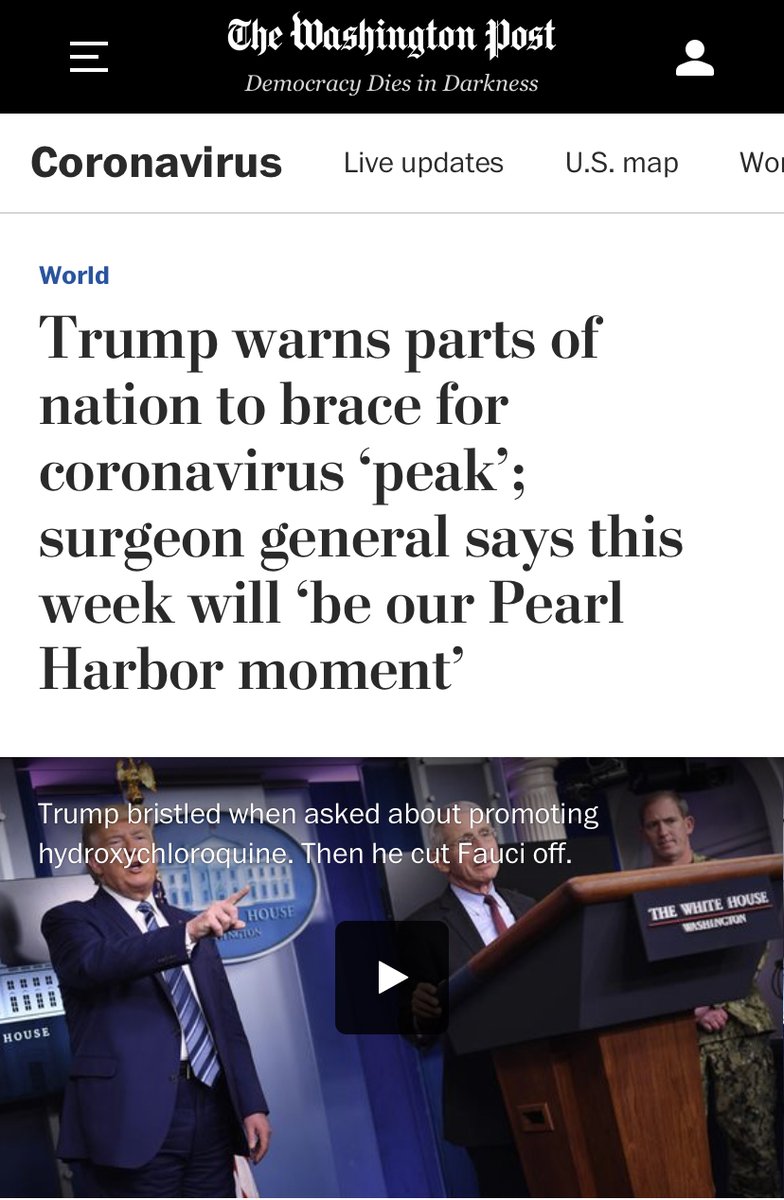 Every week, the peak is happening “next week”. The week of 4.5 was going to be like “Pearl Harbor”. Week of 4.12, the peak was definitely coming that week. Then it was opined the peak would hit mid-late April. As of 4.16… peak is yet to hit.