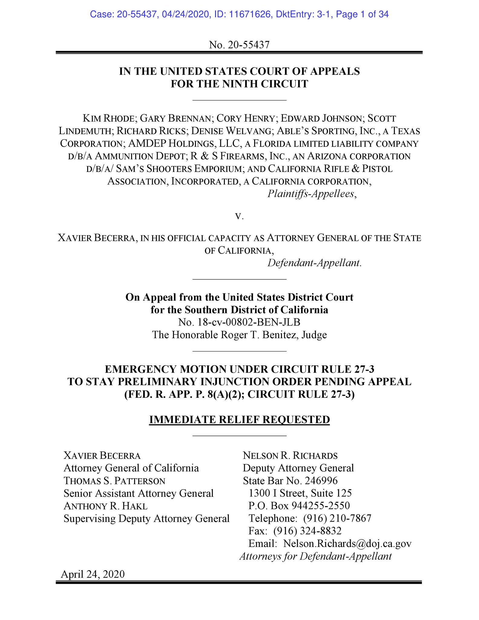 Rob Romano On Twitter NEW Rhode V Becerra 9th Circuit Appellant Rob romano on twitter new rhode v becerra 9th circuit appellant