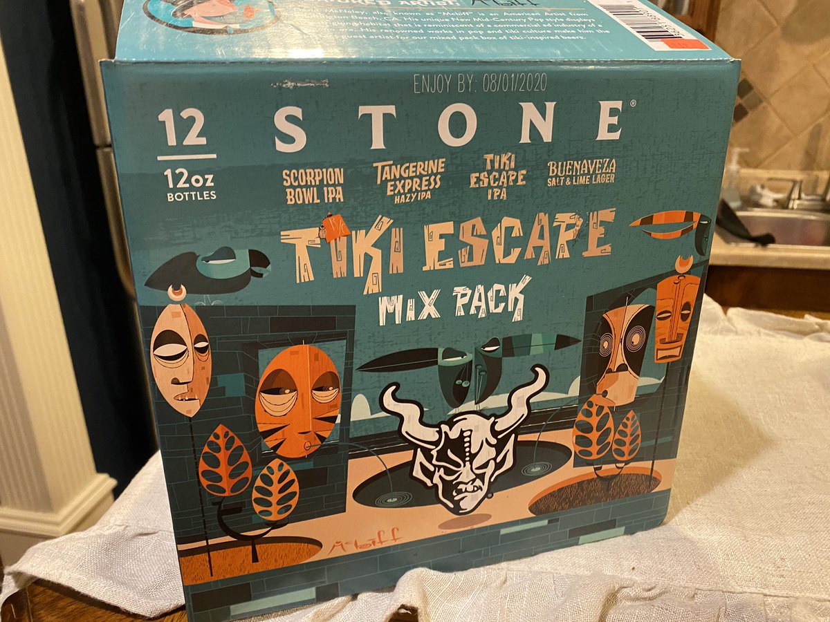 hbrose76's tweet photo. Iβm about to do some damage on this thing. I do love a good sampler. @StoneBrewing #TikiEscape https://t.co/Ysk1xum7uE