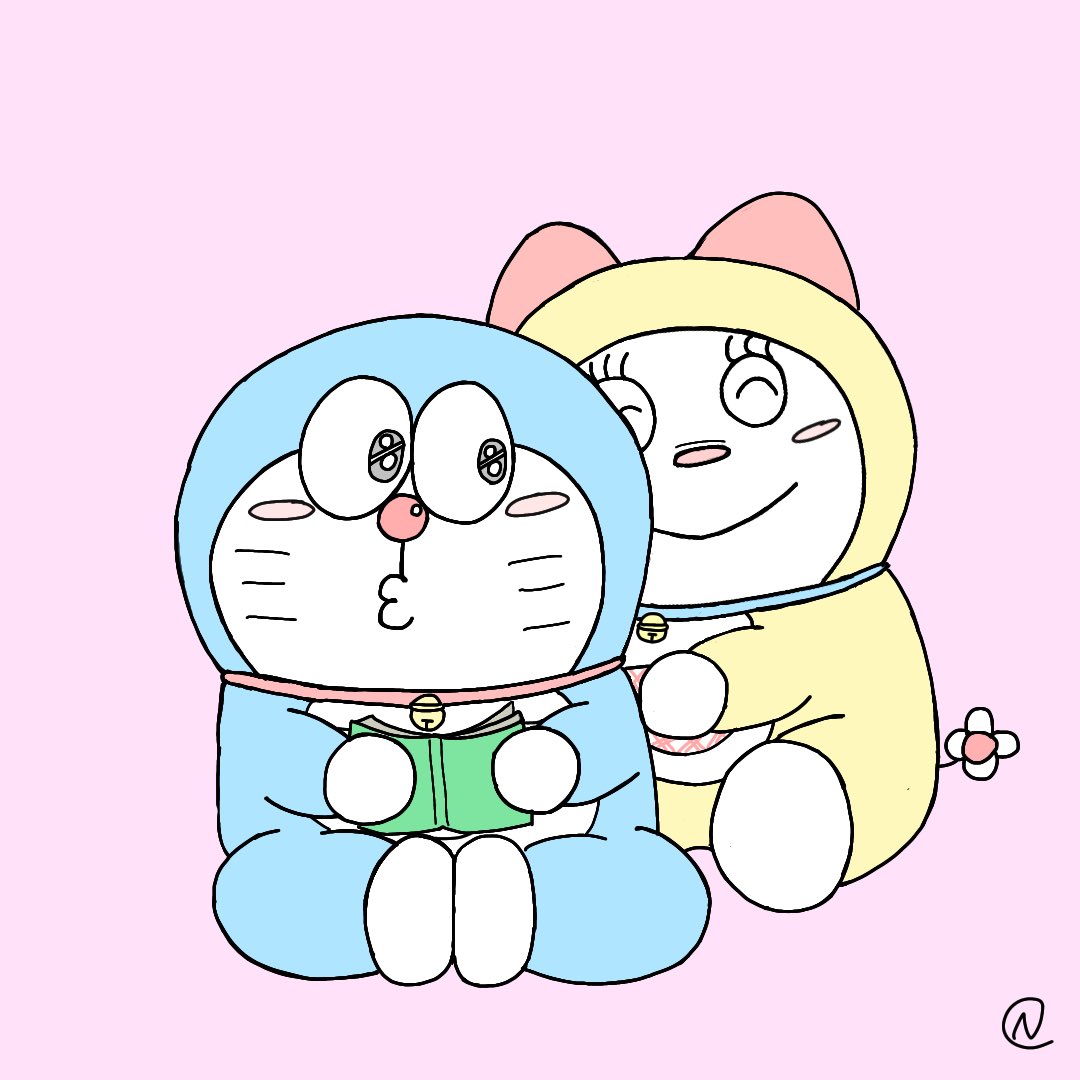 Nuu San 兄妹 ドラえもん ドラミちゃん ネコ型ロボット ネコ 猫 Cat イラスト イラスト好きな人と繋がりたい