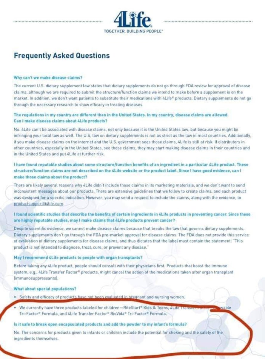 Apparently the supplement company said that infants and children should not be given the supplement, yet Nadiah M Din said that the supplement can even be given to an hour old infant!! AN HOUR OLD!! If a baby dies because of this she better standby for a friggin lawsuit.