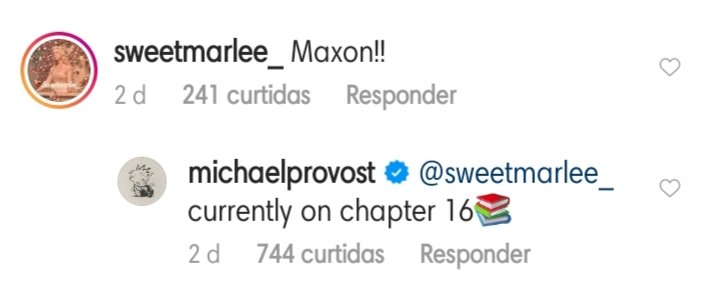eriikaolivveira's tweet photo. Gente, eu smp fui #teamFroy para Maxon, mas eu tô simplesmente APAIXONADA pelo Michael Provost!!!  Ele é super fofo❤❤ e disse que tá no Cap 16 do livro. Temos nosso Maxon? ❤ @netflix @NetflixBrasil https://t.co/RWHYwjFJGm