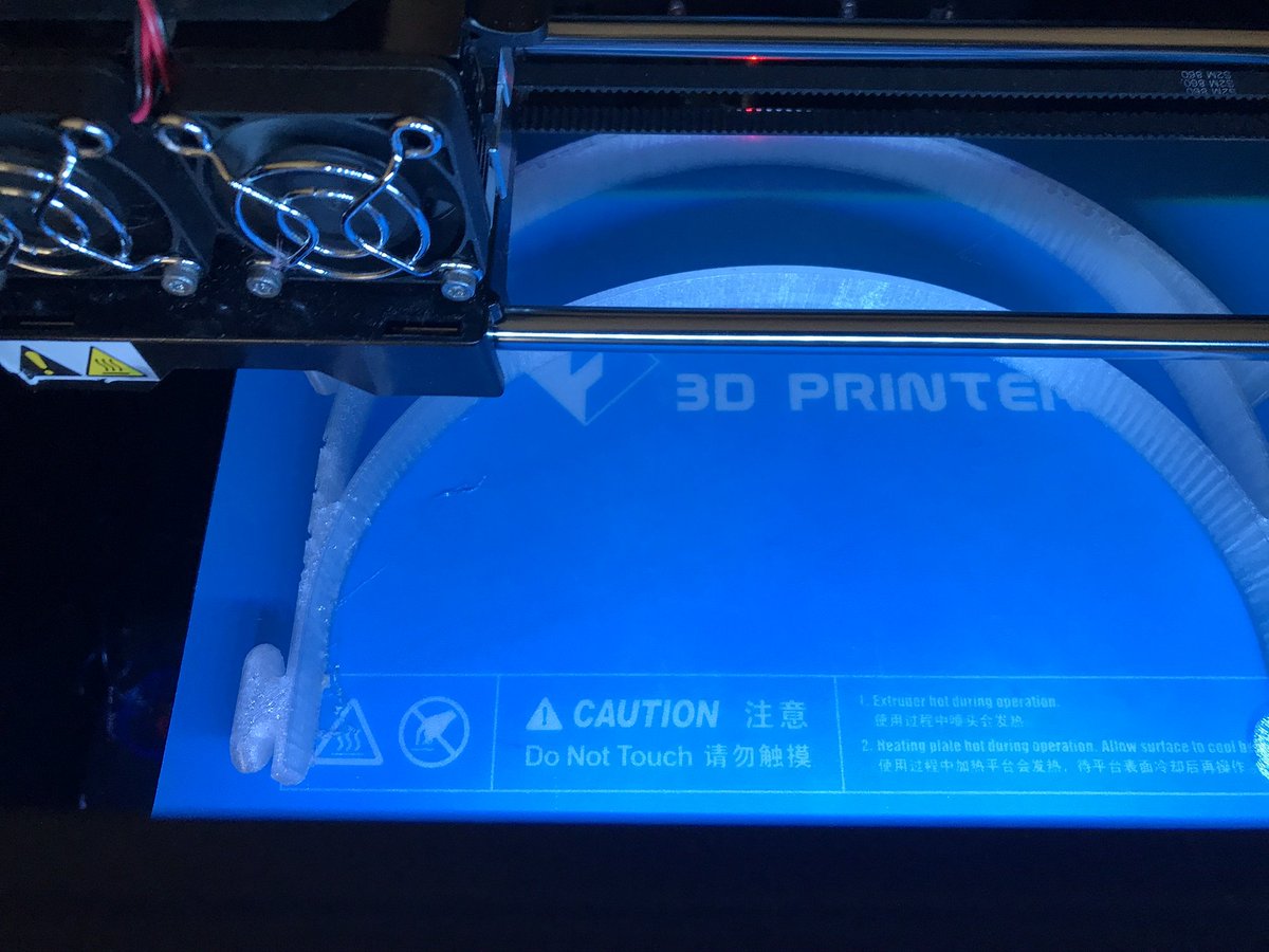 ftc10309's tweet photo. Successfully 3D printed &amp; delivered our first batch of PETG face shield frames! Helping community gave us an opportunity to learn how to replace 3D printer nuzzles &amp; to tackle stringy printing issues.😃🤖@MidlandPS @FIRSTweets @FTCTeams @msuresearch @ksattler #FIRSTFFC #COVIDー19 https://t.co/Wa6j4Zr3kS