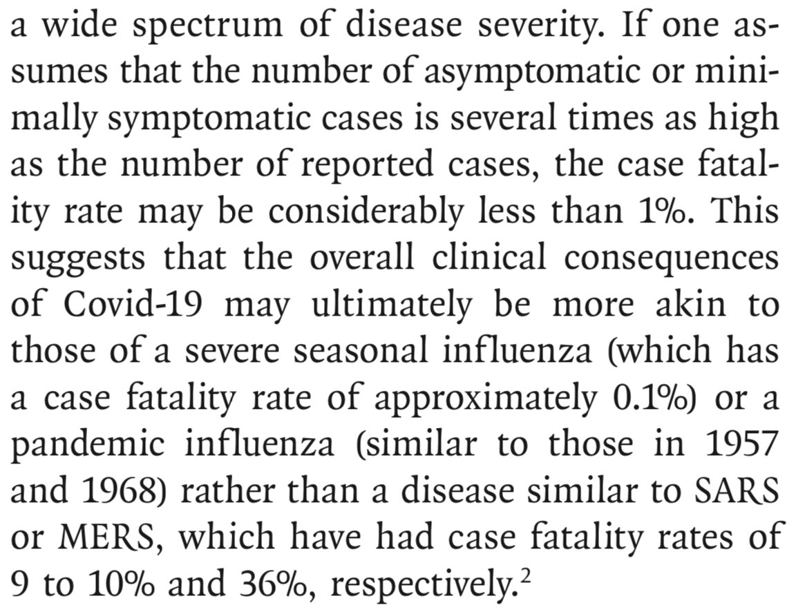 Fauci also wrote in a peer reviewed article that COVID19 would be no worse than a bad flu season, certainly no worse than SARS or MERS. https://www.nejm.org/doi/pdf/10.1056/NEJMe2002387?articleTools=true