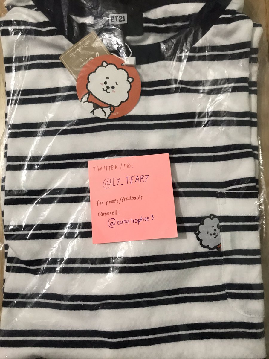 WTS / LFB BT21 RJ Handy Fan =1,450PHP BT21 RJ Hunt Universtar Shirt Large ONHAND = 750PHP- ETA: Mid-Late May if no delays- accepting 50% downpayment until May 1, balance upon arrival of item- MOP: BPI, Gcash, Paypalplease help RTtags bts jin seokjin bt21 RJ