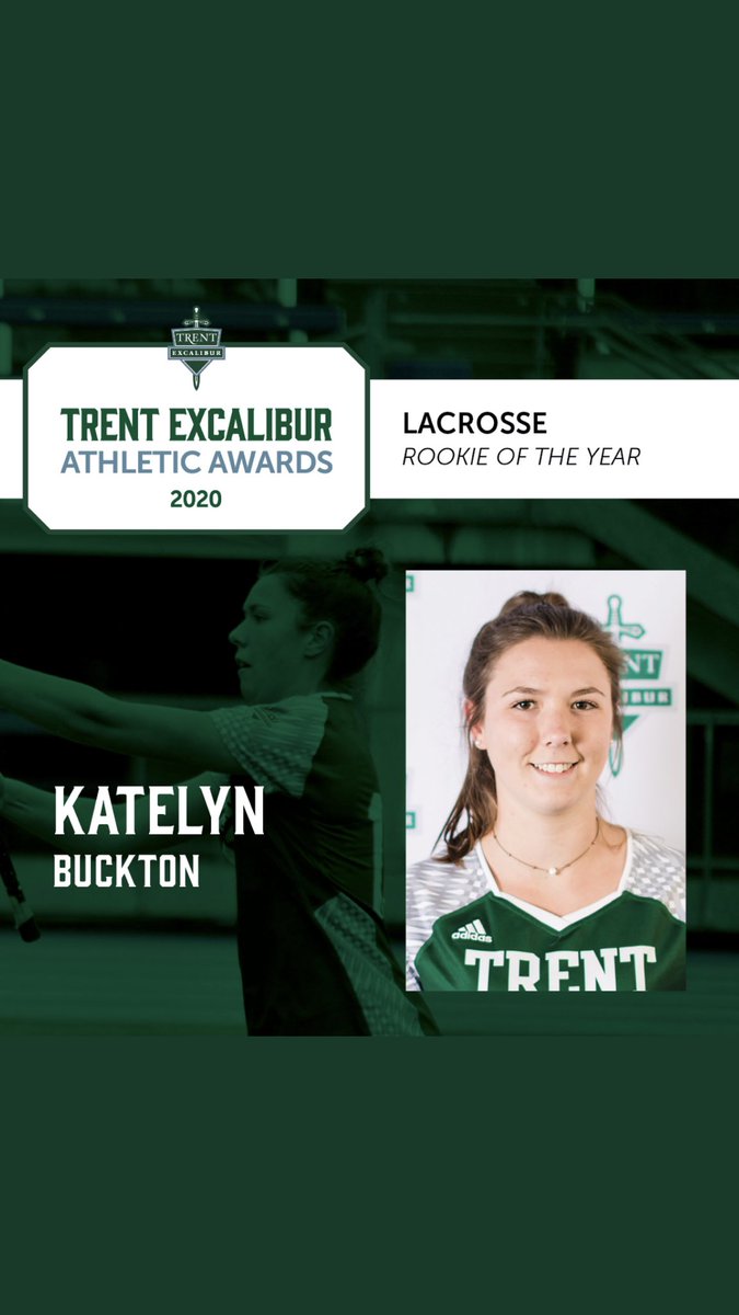 Been coaching @katelyn_buckton off/on since she was 7.She’s 1 tough customer.Once saw her throw up beside our bench &amp; then score us the winner 2 mins later!So glad she came 2 <a href="/TrentWLacrosse/">Trent WomensLacrosse</a> Speedy midfielder who makes us better.  RookieOTYear!Also,my all time fav right winger!