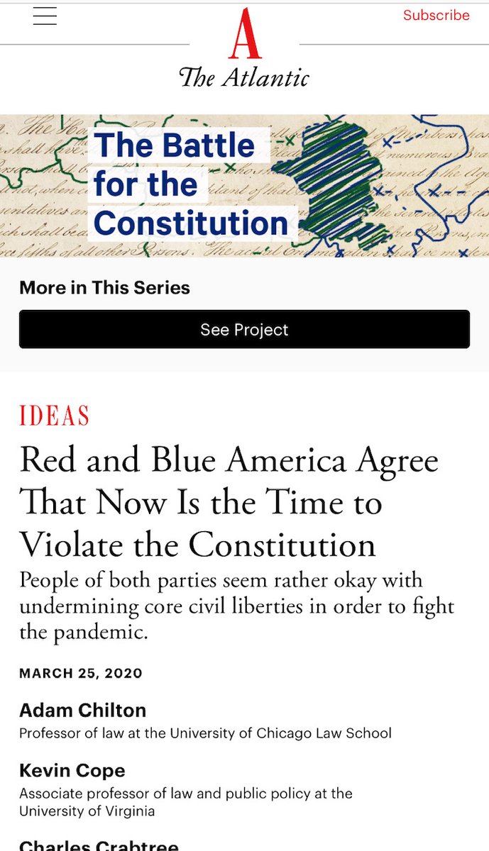 Even acknowledging "now is the time to VIOLATE the Constitution"...